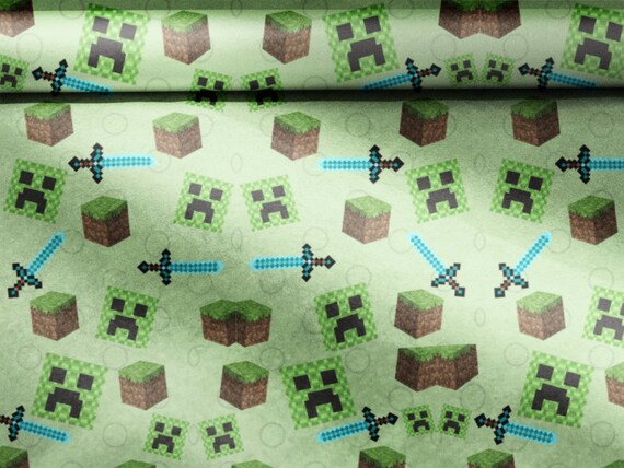 Minecraft Creeper wrapping Paper Gift Wrap - Etsy