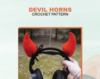 Crochet Pattern Headset Devil Horns