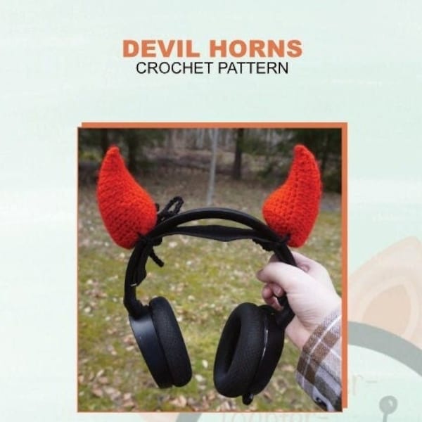 Crochet Pattern Headset Devil Horns