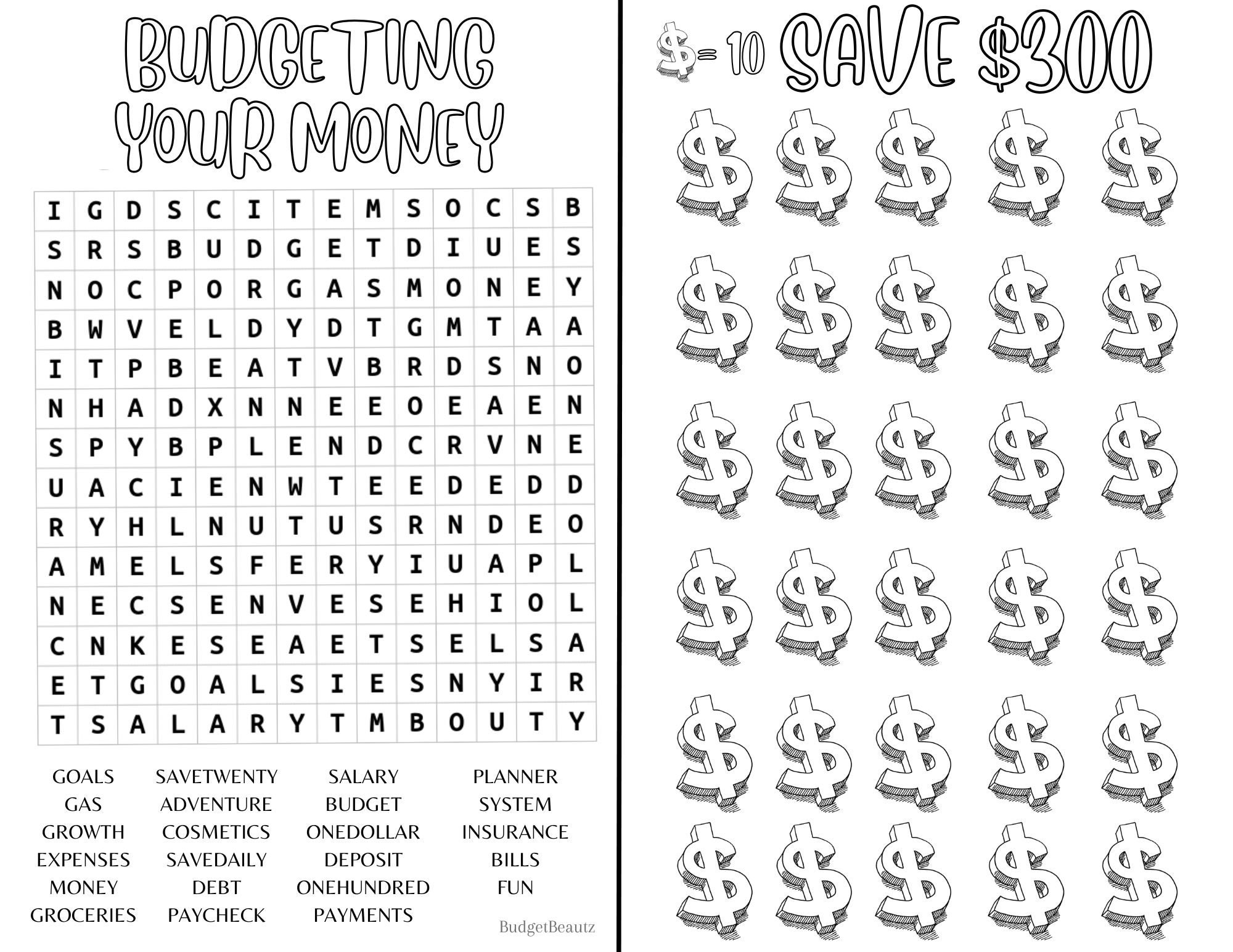 Savings Challenge Printable Bundle I Money Saving Challenge - Etsy