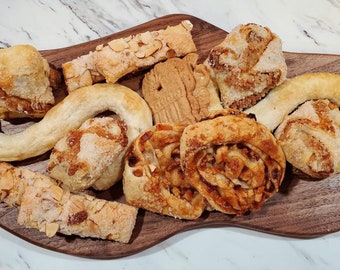 Dutch clog wooden shoe shaped black walnut charcuterie board