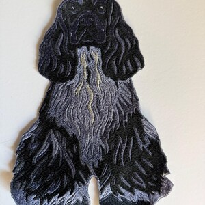 Parches de perro Parche bordado Cocker Spaniel • Roan American, para planchar o coser
