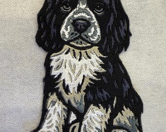 Parches para perro Parche bordado de cachorro de Cocker Spaniel Ruano • Termoadhesivo o cosible