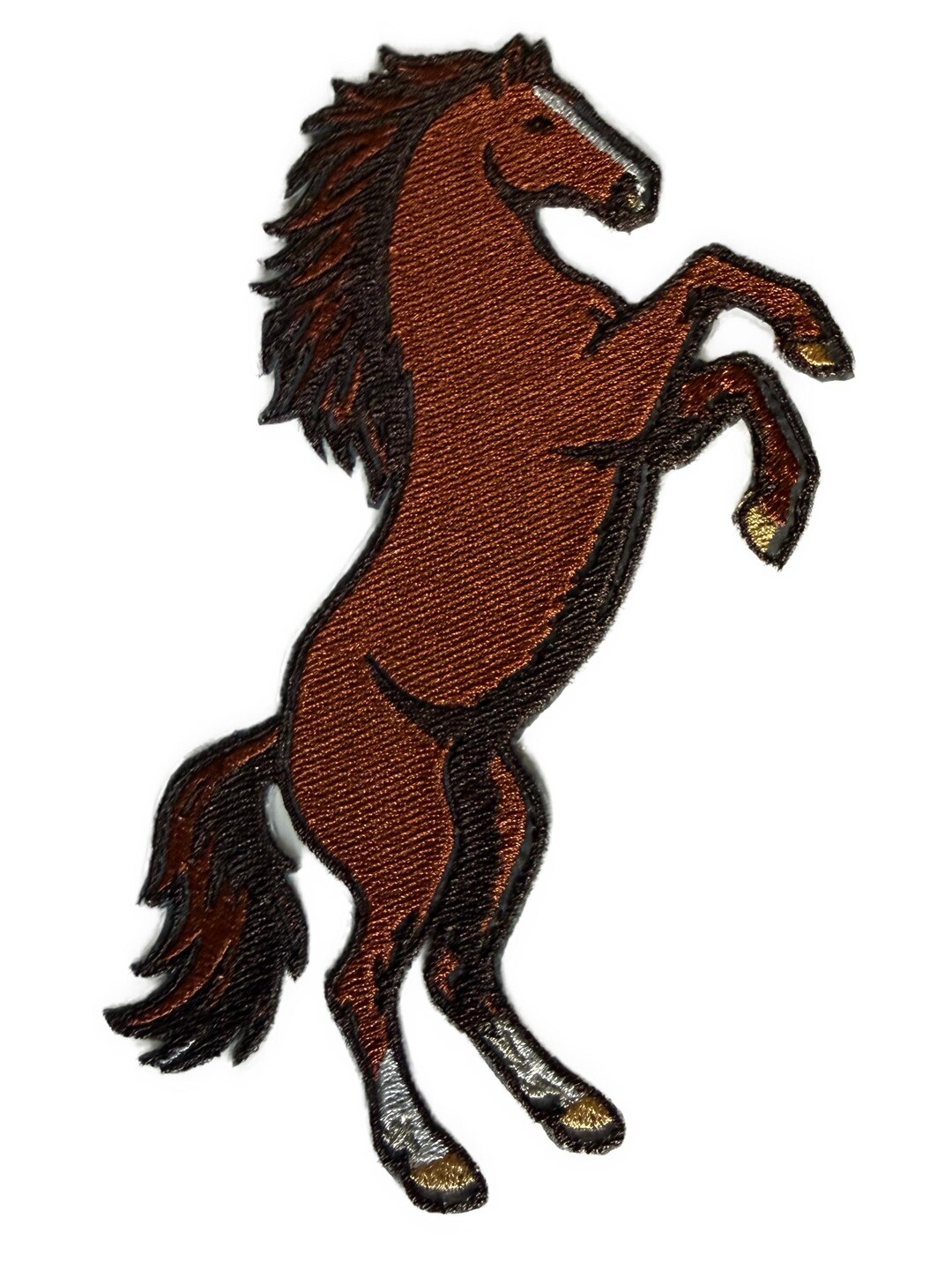 Steed Patch Patch Handmade Rearing Horse Embroidered Patch: Iron on or Sew - Etsy