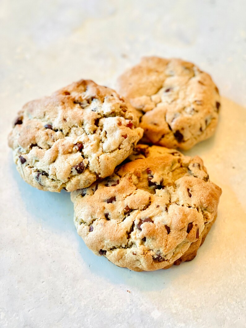 Dark Chocolate Chip Cookies, Gourmet Chocolate Chip Cookies, Hand