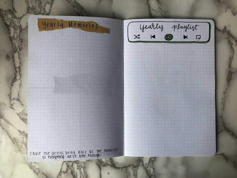 Pre Made Custom Bullet Journal Etsy