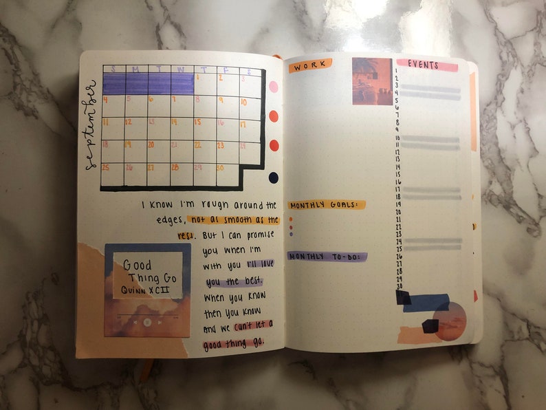 Pre Made Custom Bullet Journal Etsy