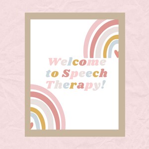 10 Speech Therapy Room Posters SLP Decor Language Pathologist Prints Art Therapist Classroom Wall Gifts Sign Office Resources Kids Printable image 3