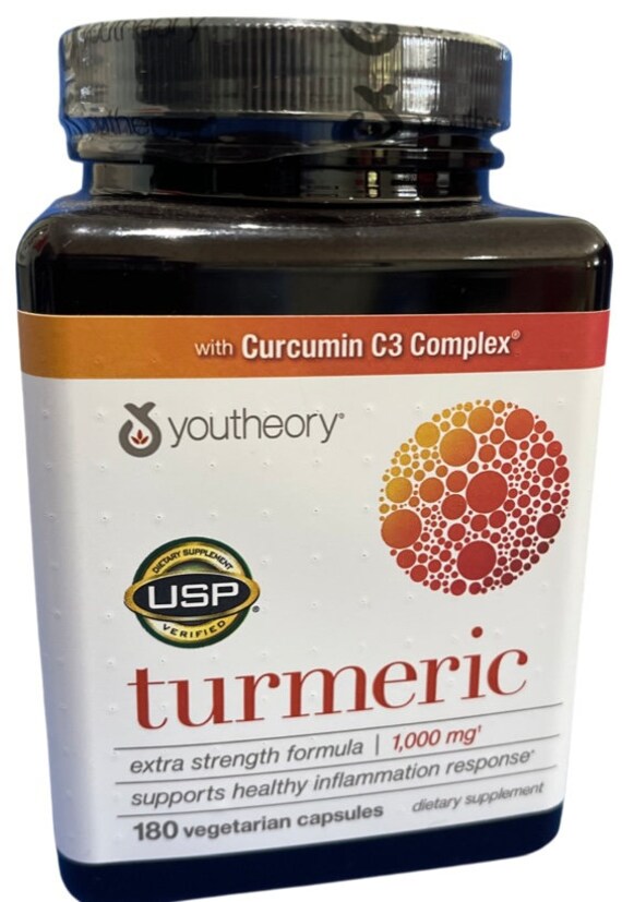Youtheory TURMERIC 1000mg. 180 Capsules. EXP 10/24 Etsy