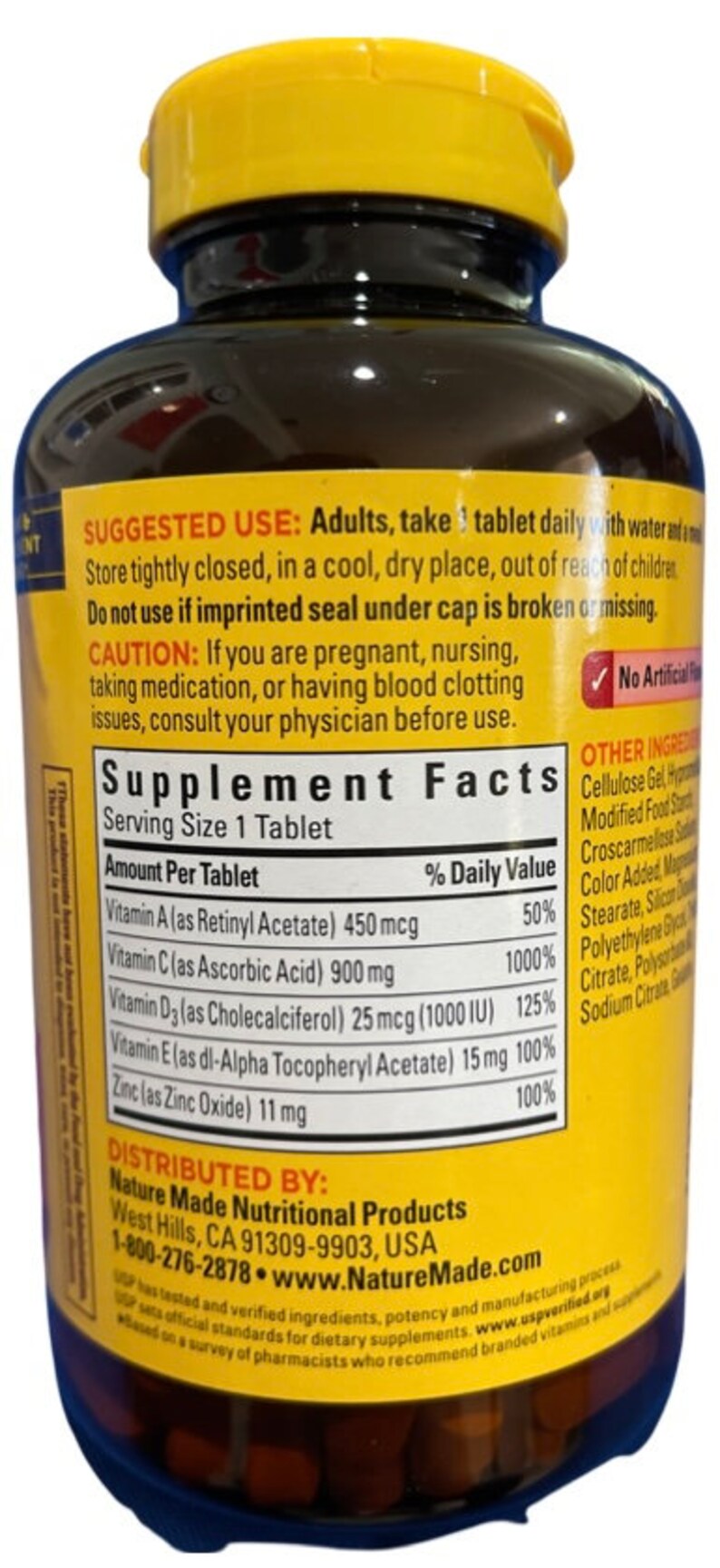 Nature Made Super C With Vitamin D3 & Zinc Supplement 200 Etsy