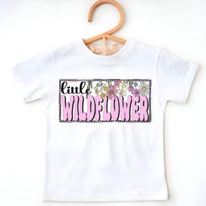 Little Wildflower | Floral | Retro | Girls | T-Shirt Design | Sublimation | PNG | Digital Download