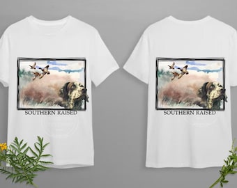 Southern Raised | Pointer | Ducks | Boy | T-Shirt Design | PNG | Sublimation | Digital Download