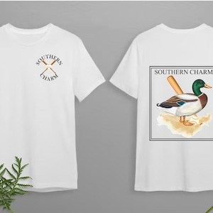 Southern Charm | Mallard | Baseball Bat | Front Pocket Logo | Country | Boys | Kids | T-Shirt Design| Sublimation | PNG | Digital Download