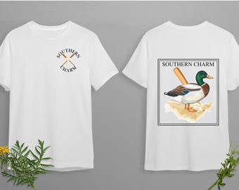 Southern Charm | Mallard | Baseball Bat | Front Pocket Logo | Country | Boys | Kids | T-Shirt Design| Sublimation | PNG | Digital Download