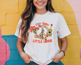 Stay Trippy Little Hippie Retro | PNG Digital Download