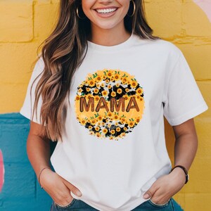Mama | Cow Print | Sunflower | PNG Digital Download