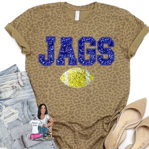 Southern Jaguars, SU shirt, Jaguar shirt, Jaguar mascot shirt, Southern University design, football season, SU Jags, Faux sequin design