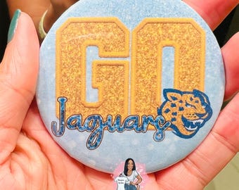 SU Gameday button, game day button, Jaguars button, Southern University, Gameday