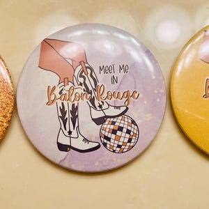 Tigers Gameday button, game day button, tigers button, geaux button, disco button, Gameday, football button, Baton Rouge