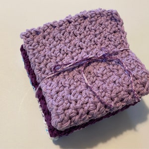 Handmade crochet dishcloths