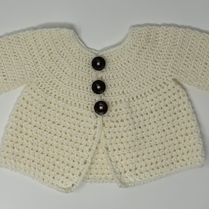 Crocheted Baby Hat, cardigan, and booties