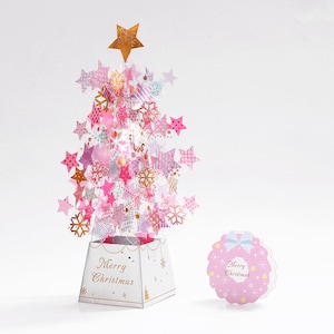 3D Crystal Christmas Tree  Pop Up Christmas Card