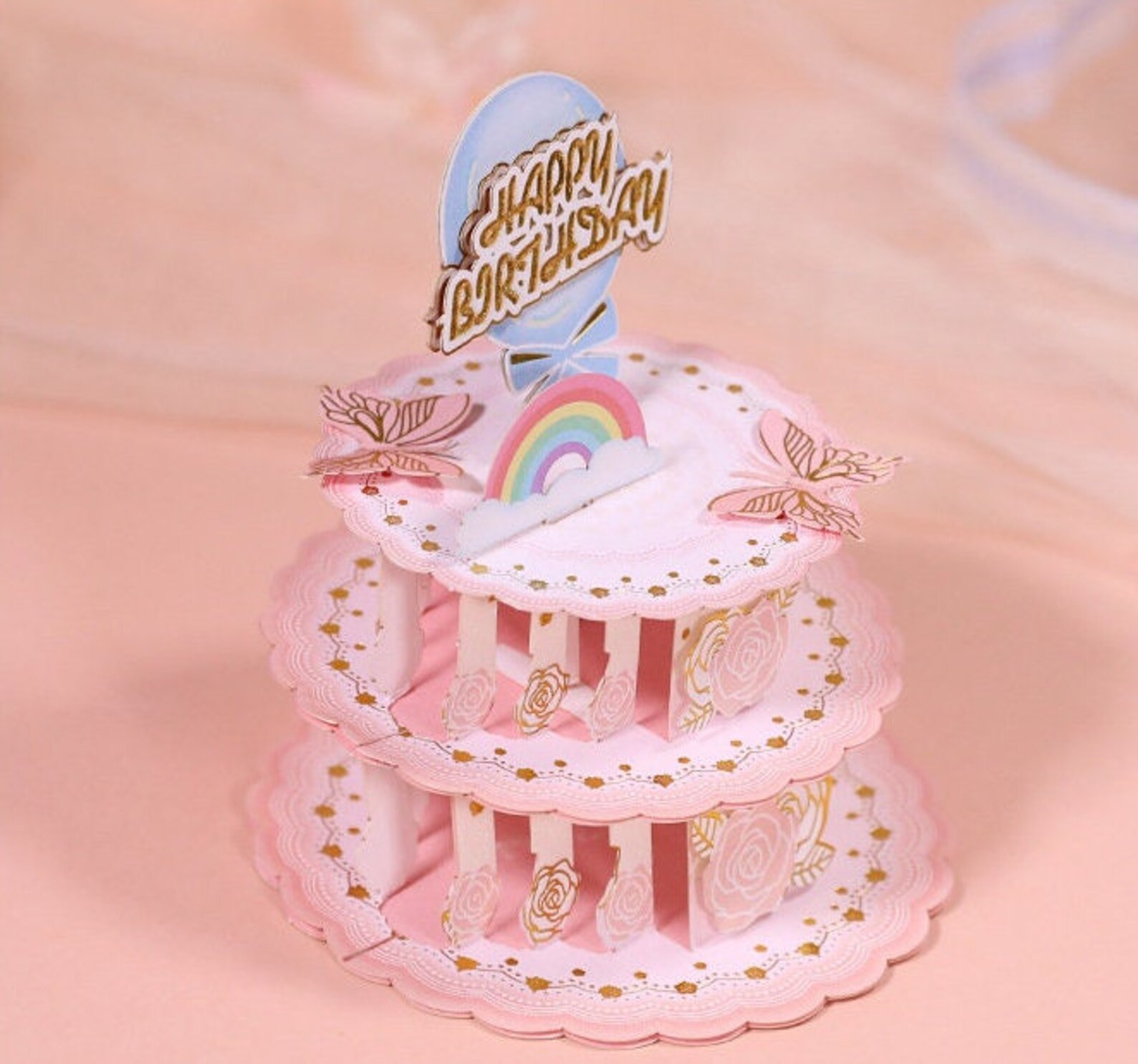 3D Birthday Cake Pop up Birthday Card - Etsy