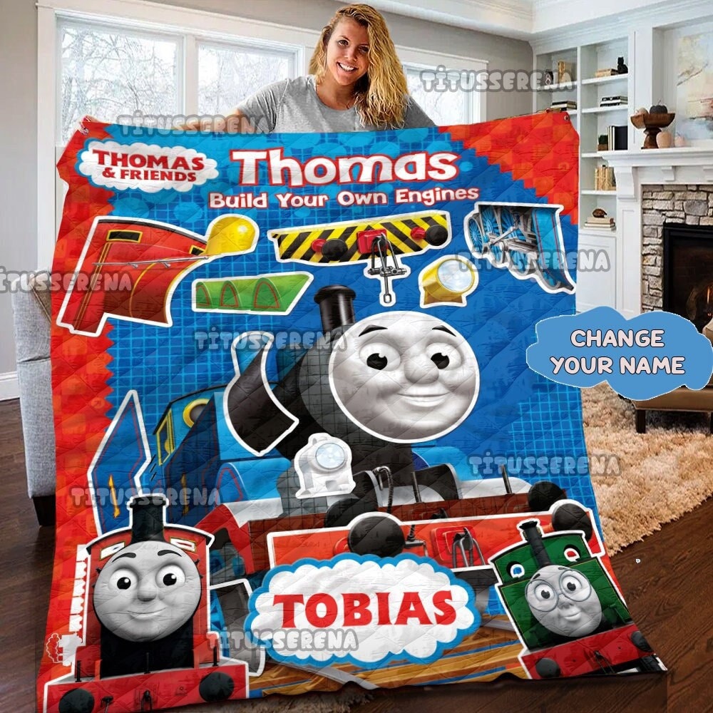 Discover Custom Thomas The Train Fleece Blanket