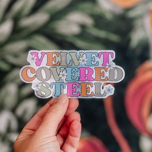 Velvet Covered Steel Sticker | Bookish Sticker | Bookworm Sticker | Reader Gift | Book Sticker | Librarian Gift | Bookish Life Sticker