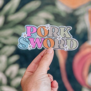 Pork Sword Sticker | Bookish Sticker | Bookworm Sticker | Reader Gift | Book Sticker | Librarian Gift | Bookish Life Sticker