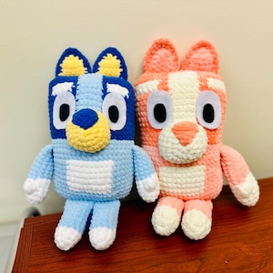 Blue & Orange Heeler Dog Crochet Pattern (PDF)