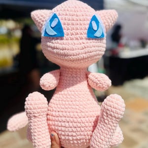 Jumbo Handmade Mythical Plush | Large Crocheted Pink Fantasy Creature | Soft Oversized Companion