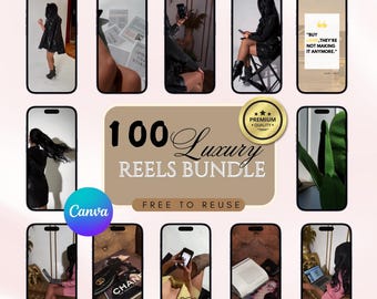 100 bobines réseaux sociaux Faceless Girl, lot de vidéos esthétiques, téléchargement TikTok Instagram, contenu sans visage, pack de vidéos Instagram Faceless Girl