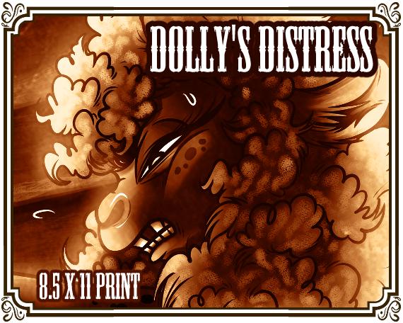 Dolly's Distress Print 8.5 x 11in