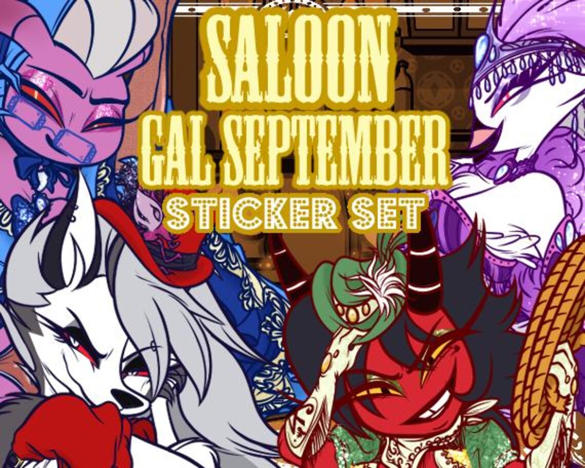 Saloon Gal September (not) Stickers Set 2023 - Etsy
