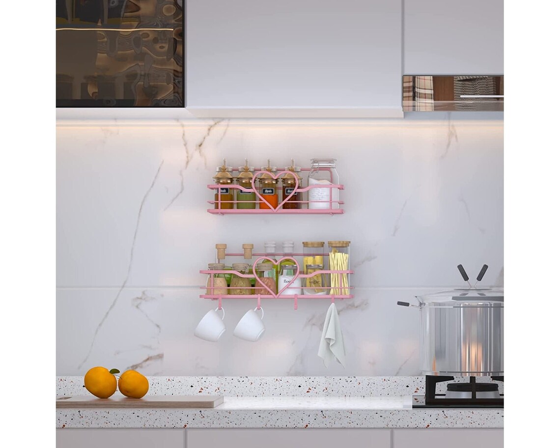 The Pink Heart Shower Caddy Etsy