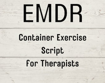 EMDR Safe Place & Container Exercise Worksheets (PDF Download) - Etsy