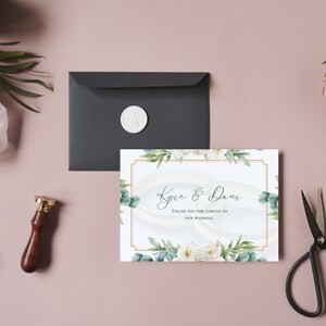 Bearbeitbare minimalistische Blumenhochzeitseinladungskarte | Hochzeit Blumen Einladungskarte | Moderne Hochzeitskarte | Hochzeitseinladung Vorlage