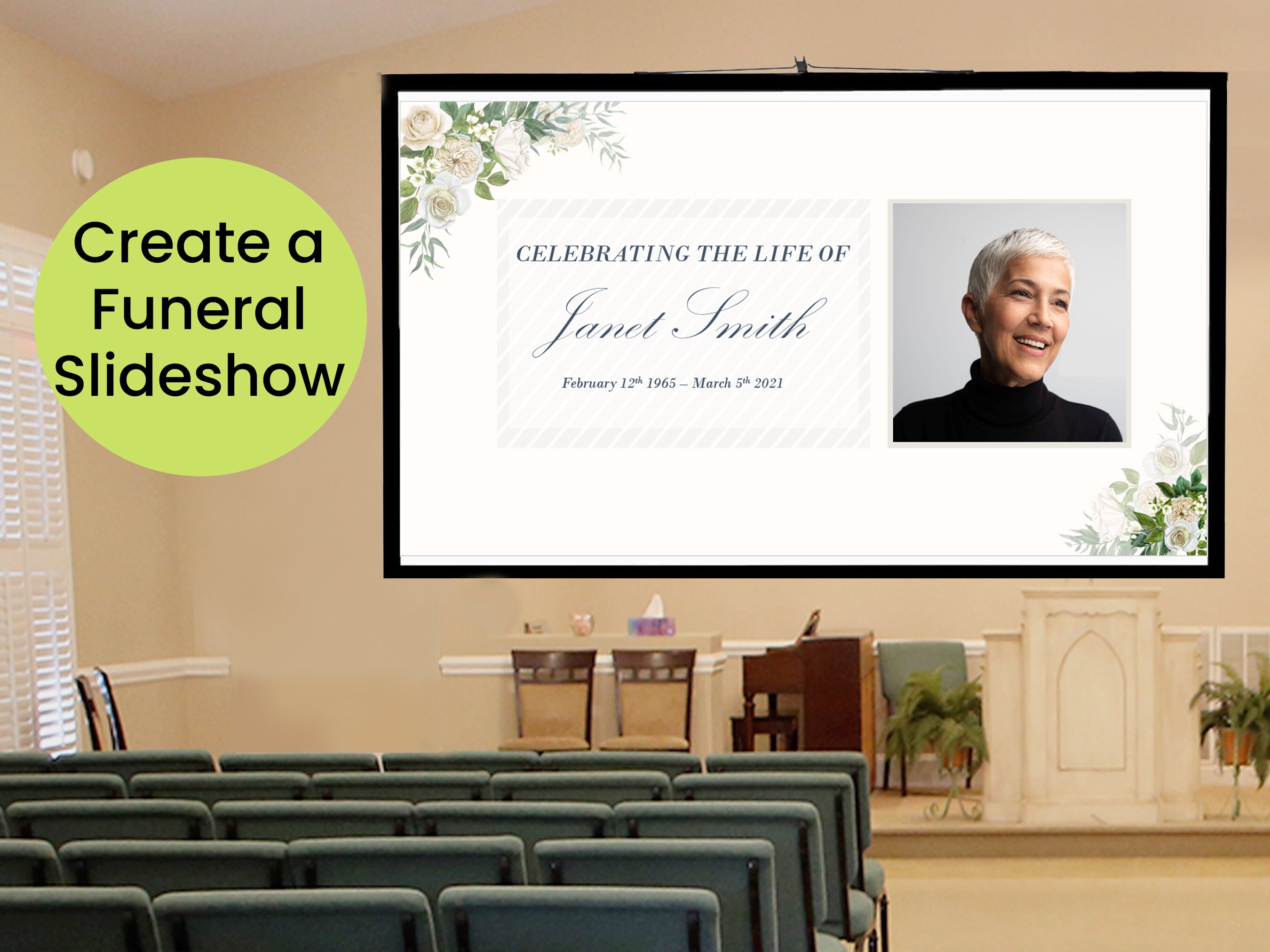 Celebration Of Life Slideshow Template Etsy