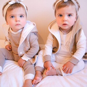 Personalised - Handmade and Embroidered Quilted Gilet - Kids- Reversible- Outerwear - Winter - Jacket - Bodywarmer