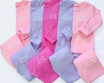 Personalised - Handmade and Embroidered 100% Cotton Tracksuit - Kids Personalised Loungewear