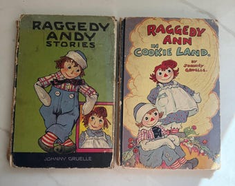 Vintage Rtagdy Ann Bücher 2er Set | Rtagdy Ann Geschichten & Rtagdy Ann im Keksland | Klassische Kinderbücher | Vintage Kinderzimmer Dekor