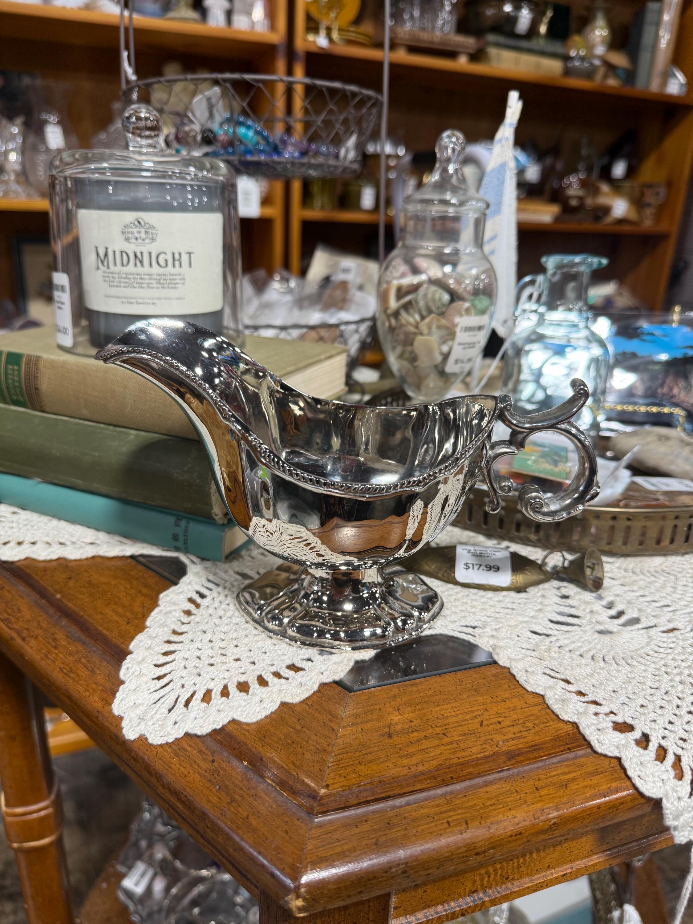Antique silver gravy boat - Etsy 日本
