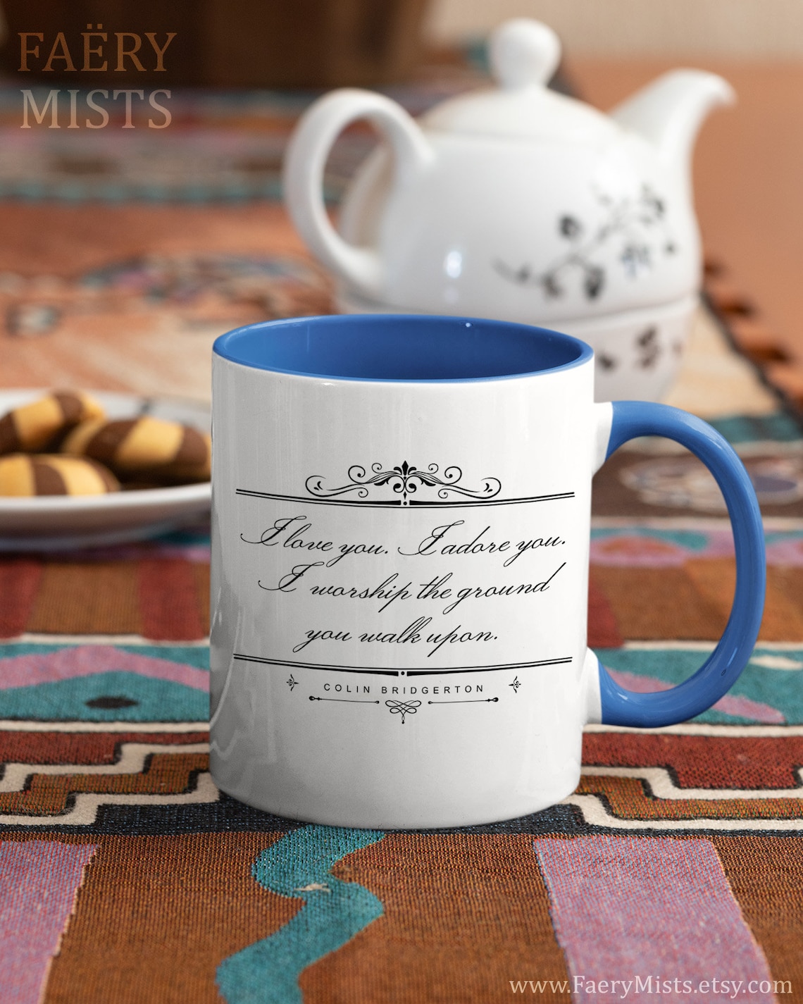 Colin Bridgerton & Penelope Featherington Mug 11oz, Polin Fanart, Love