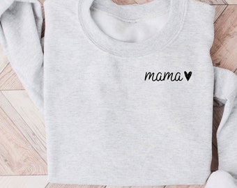 Mama Crewneck Sweatshirt, Gifts for Her, Minimalist Design
