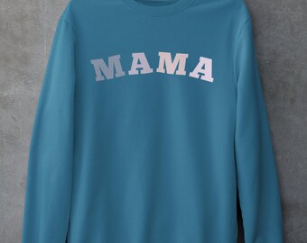 Mama Crewneck Sweatshirt, Pastel Mama Sweatshirt, Gift Ideas, New Mom Ideas