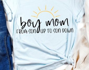 Boy Mom Short Sleeve Tee - Boy Mama Shirt