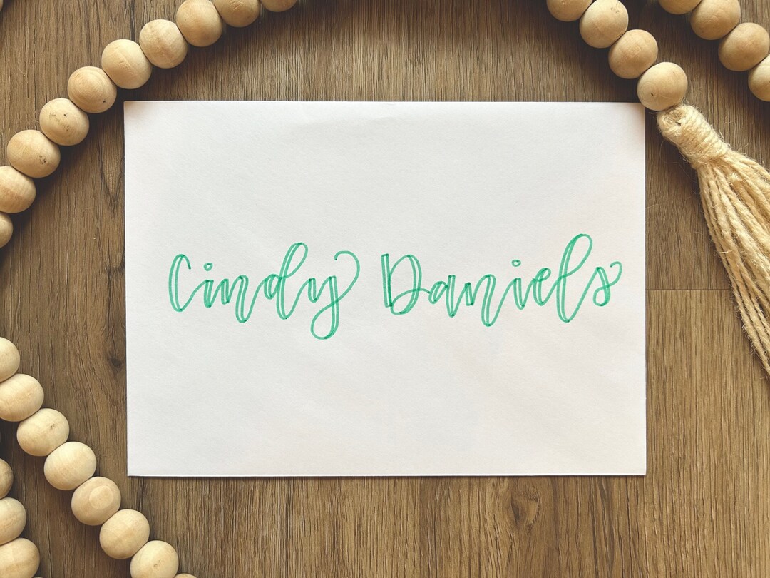 Open Script Hand Lettered Envelope / Calligraphy Envelope / Wedding ...