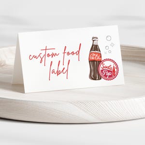 She's Ready To Pop Baby Shower Party Bundle Invitation Welcome Sign Favor Tag Food Sign Canva Editable Template Dirty Soda Diet Coke SO1 image 14