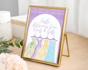 Princess Party Sign Template Bundle Editable Theme Food Drink Favor Digital Instant Canva Printable Download Birthday 1st 2nd 3rd 4th 5th
